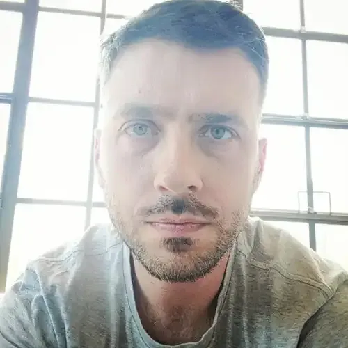 Me in front of a bright window